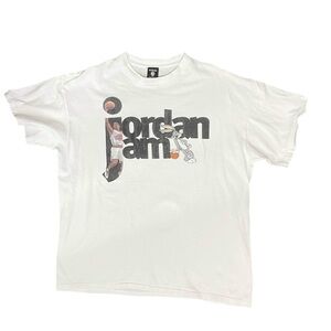 Rare Vintage 1995 / 1996 Space Jam Michael Jordan Bugs Bunny Promo Shirt Size XL